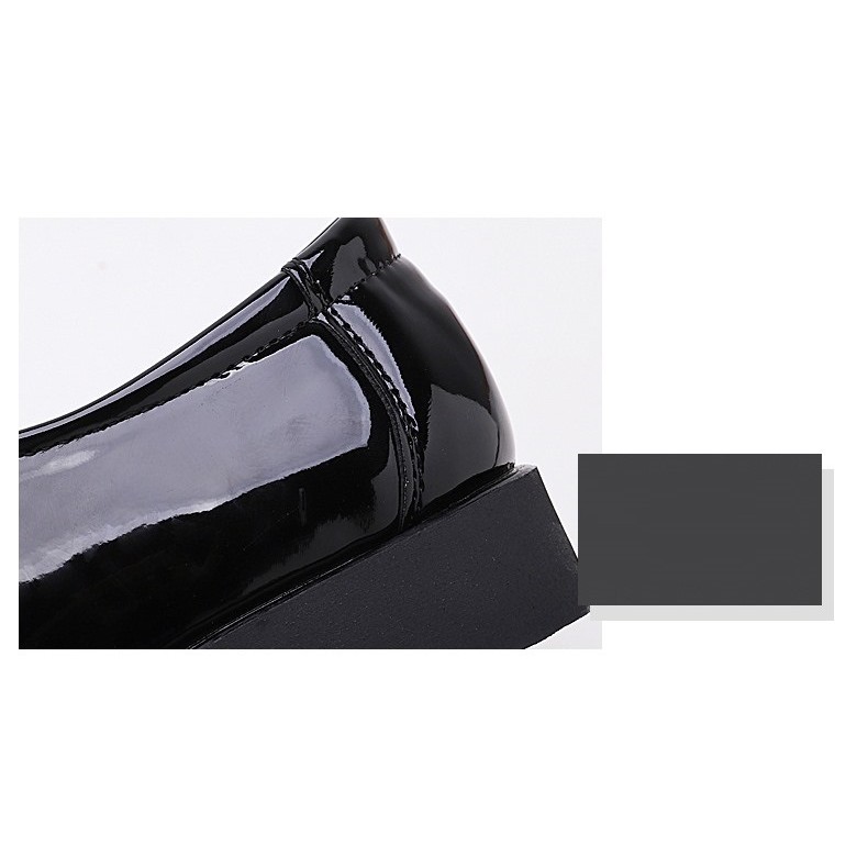 Elegant Shiny Male Leather Lazy Shoe