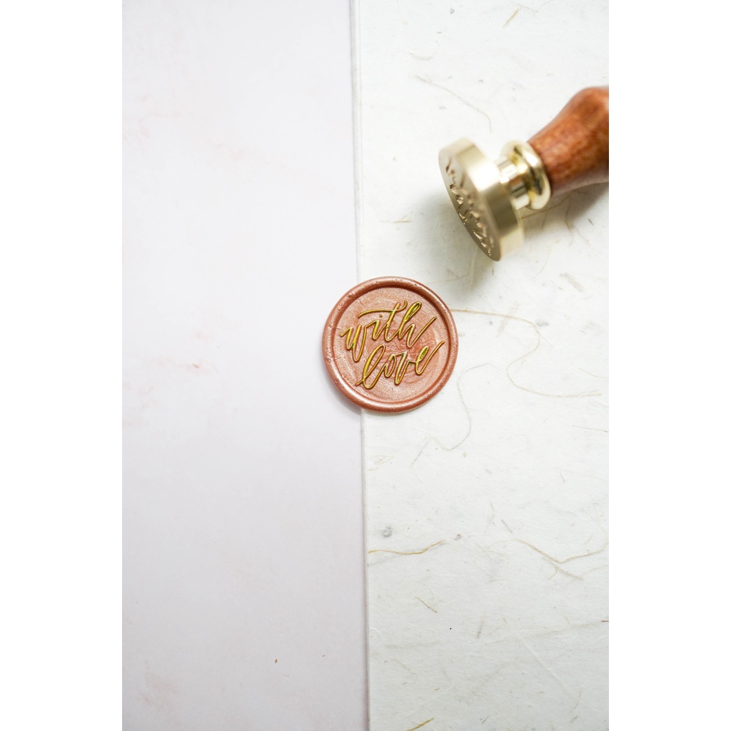 Con dấu sáp niêm phong - mẫu chữ With love