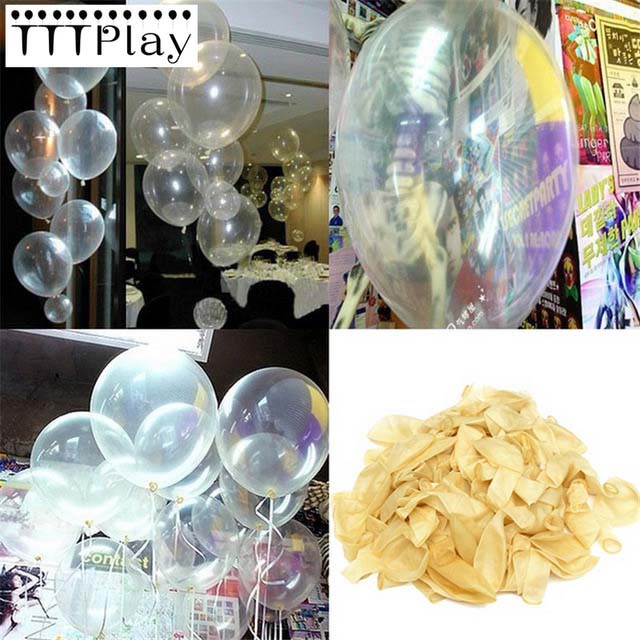 10 bong bóng trong suốt thái lan 10'' (25CM) - Trasperent Balloon