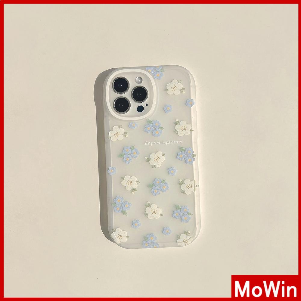 Ốp điện thoại in hình hoa xanh lam thích hợp cho iPhone 13 pro max iPhone 12 pro max iPhone 11 iPhone7 plus
