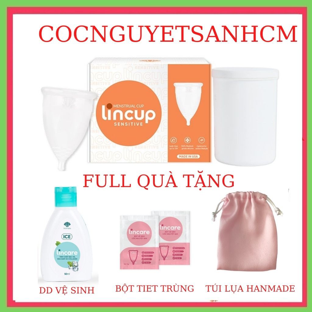 [Mã SKAMLTSM9 giảm 10% đơn 99K] Cốc Nguyệt San LINCUP [Chính Hãng] - Cốc Nguyệt San Chính Hãng [ TẶNG FULL QUÀ]