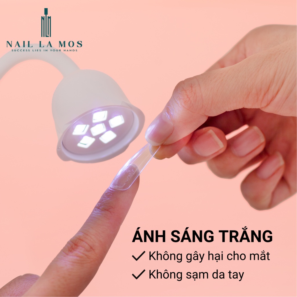 Máy hơ gel 1 ngón hình bông hoa dễ thương xoay 360 độ - máy hơ gel mini nhỏ gọn, tiện lợi (kèm dây sạc USB)