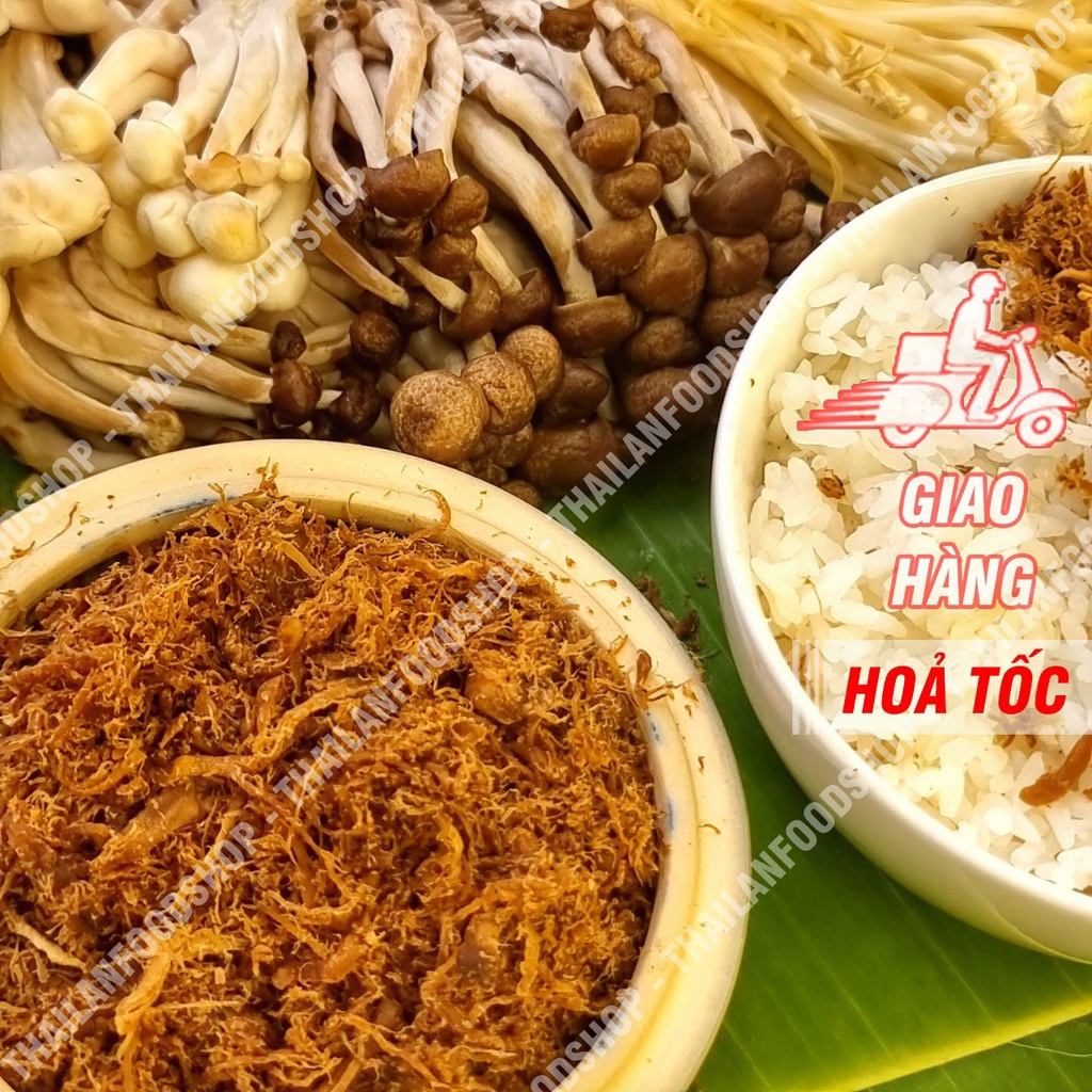Chà Bông Nấm Hương (Ruốc Nấm Đông Cô) - Túi HCK 500Gram
