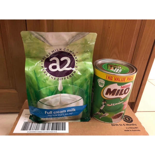 Sữa A2 và Milo Úc