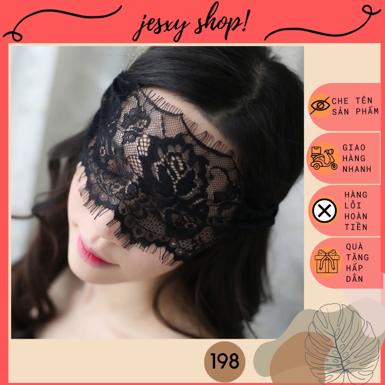Dây ren bịt mắt ngủ màu đen sexy rosysexy, phụ kiện cosplay siêu ngợi cảm màu đen BIT198