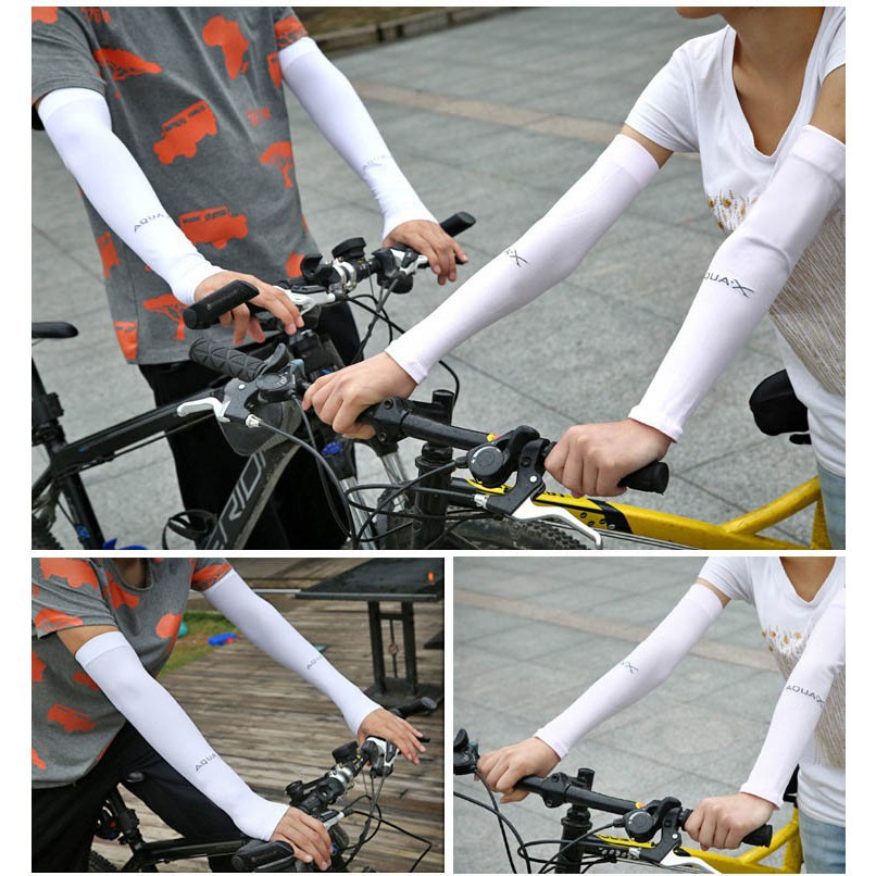 Găng Tay Chống Tia UV Làm Mát X &amp; Let's Bằng Lụa Lạnh Mỏng Bảo Vệ Cánh Tay