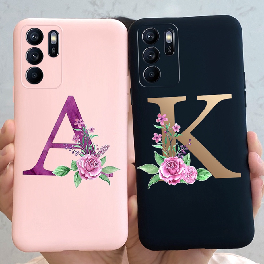 Ốp Điện Thoại Silicon Mềm Nhám Chống Sốc In Chữ Dễ Thương Cho Oppo Reno6 Z 5G Reno6Z Reno 6 Z 2021
