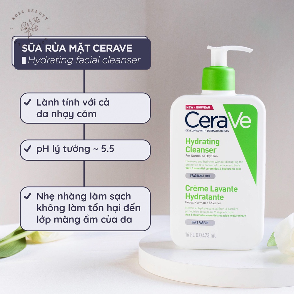 (Size to) Sữa rửa mặt Cerave