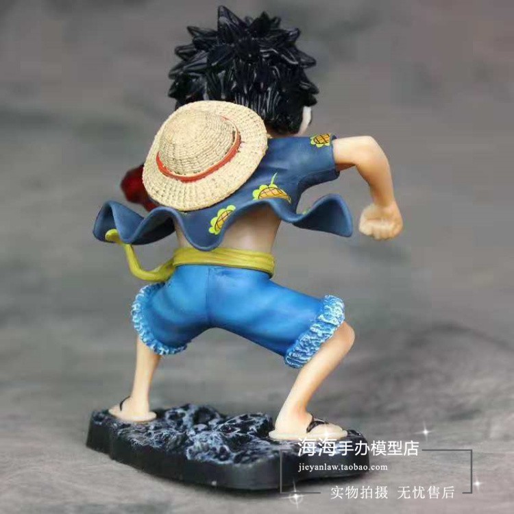 Ảnh thật - Mô hình One Piece Luffy cắn tay haki gear 4 cao 13cm