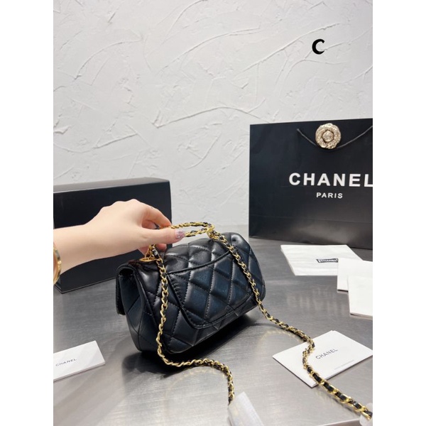 Túi xách nữ quai cầm logo mẫu mới bản chuẩn đẹp nét căng sz23cm da mịn fullbox