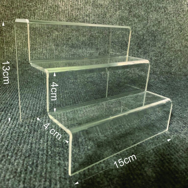 Kệ Mica trưng bày sản phẩm / Mô hình / Quà tặng nhiều tầng WCF / Figure bậc thang 3 tầng