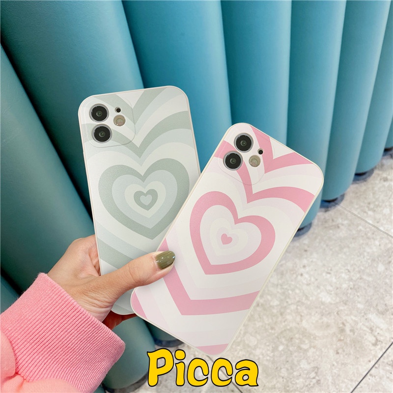 Ốp điện thoại TPU chống sốc hình trái tim màu cho Oppo A74 A15 A54 Reno 6 5F 4F 5 4 A12 A16 A55 A16K A52 A94 A53 2020