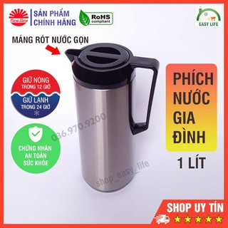 Phích Giữ Nhiệt Rạng Đông 1 Lít Vỏ Inox Hiện Đại [dành cho phòng khách, phòng bếp]