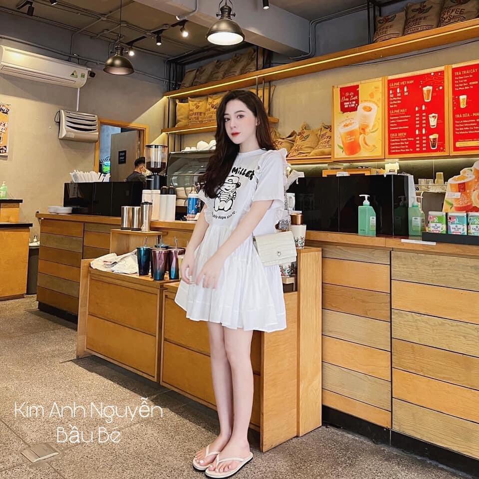 [Mã FATHANG5 giảm 10K đơn 50K]  VÁY COTTON HÌNH DÁNG XÒE 2 MÀU ( ảnh thật ) | BigBuy360 - bigbuy360.vn