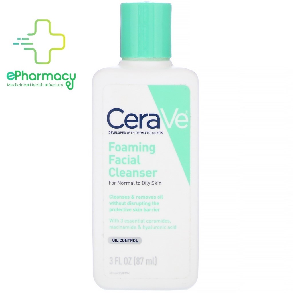 [Mini] Sữa Rửa Mặt CERAVE FOAMING Cleanser For Normal To Oily Skin cho