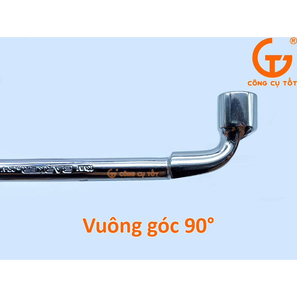 Khóa Ống điếu 2 đầu - tay vặn chữ L có lỗ sửa xe size tùy chọn