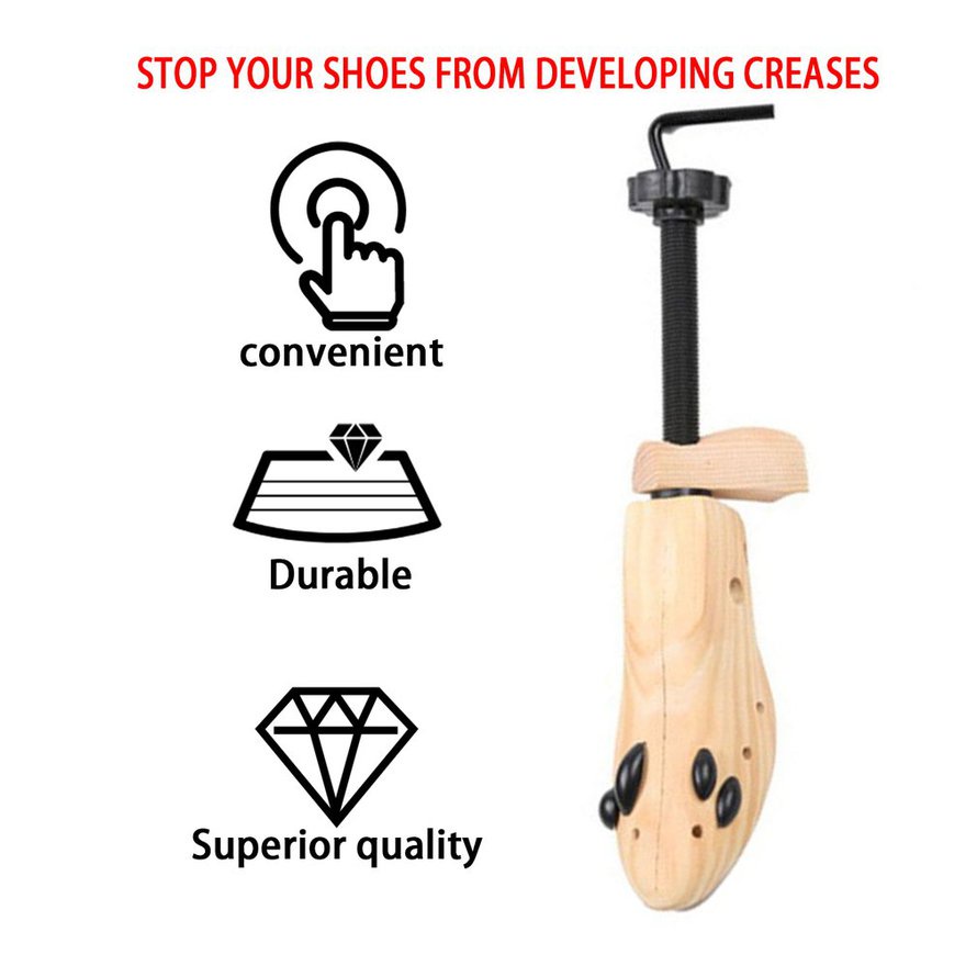 Đàn ông Phụ nữ Giày gỗ có thể điều chỉnh Cáng Máy định hình Giày phổ dụng Mở rộng