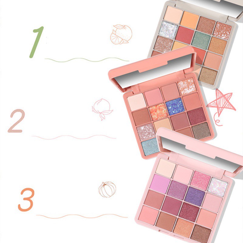 [ Mẫu Mới ] Bảng Phấn Mắt 16 Ô Màu Lameila No.5085 All I See Is You Kèm Cọ Với 3 Tone Màu Đẹp Siêu Long Lanh | BigBuy360 - bigbuy360.vn