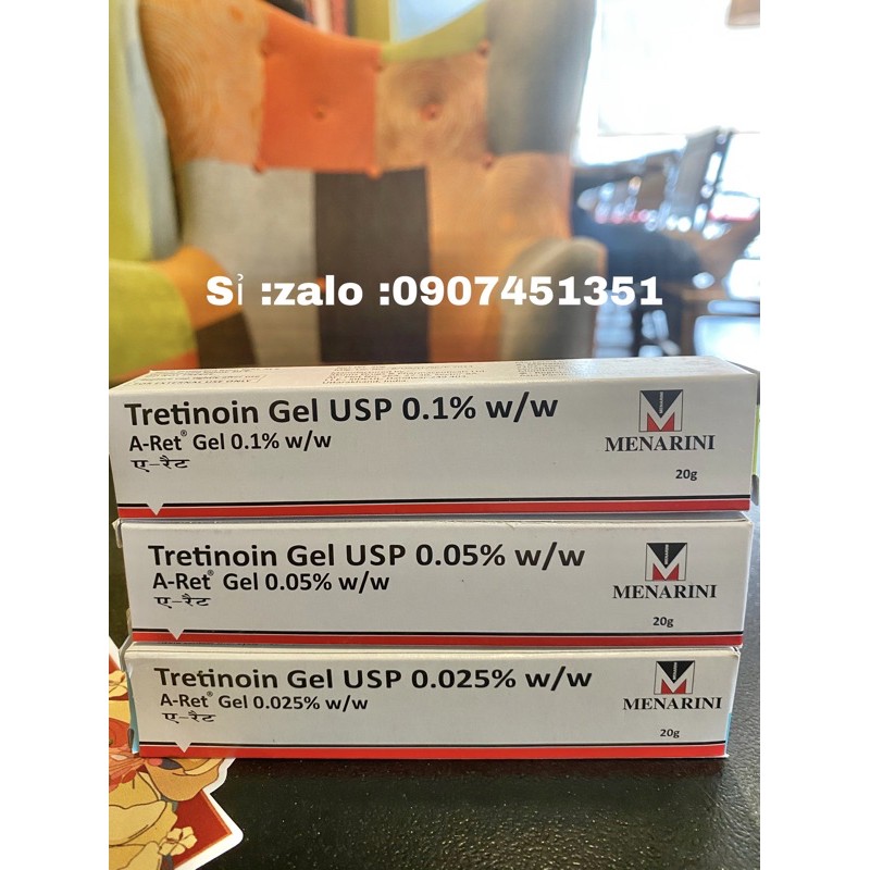 Tretinoin A Ret Gel 0.025%, 0.05%, 0.1%, chống lão hoá | BigBuy360 - bigbuy360.vn