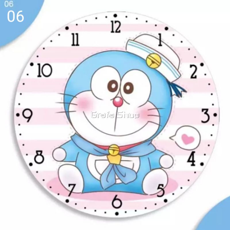 Đồng Hồ Treo Tường Hình Doraemon Đáng Yêu
