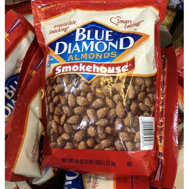 Hạt Hạnh Nhân Hun Khói Blue Diamond Almonds Smokehouse 1.27kg