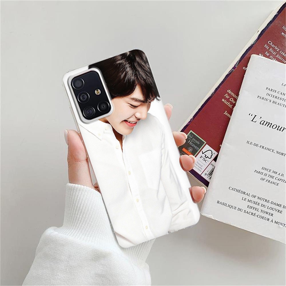 Ốp Điện Thoại TPU Mềm Chống Rơi Họa Tiết Kim Woo Bin Cho Samsung A50S A51 A70 A71