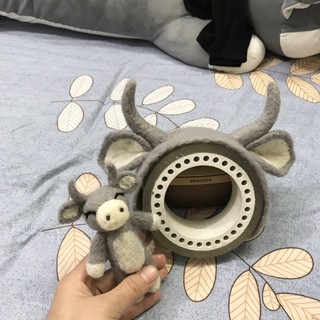 set trâu len chọc chụp sơ sinh