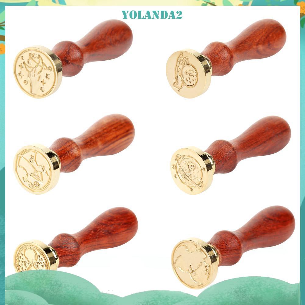 Con Dấu Tay Cầm Bằng Gỗ Phong Cách Retro