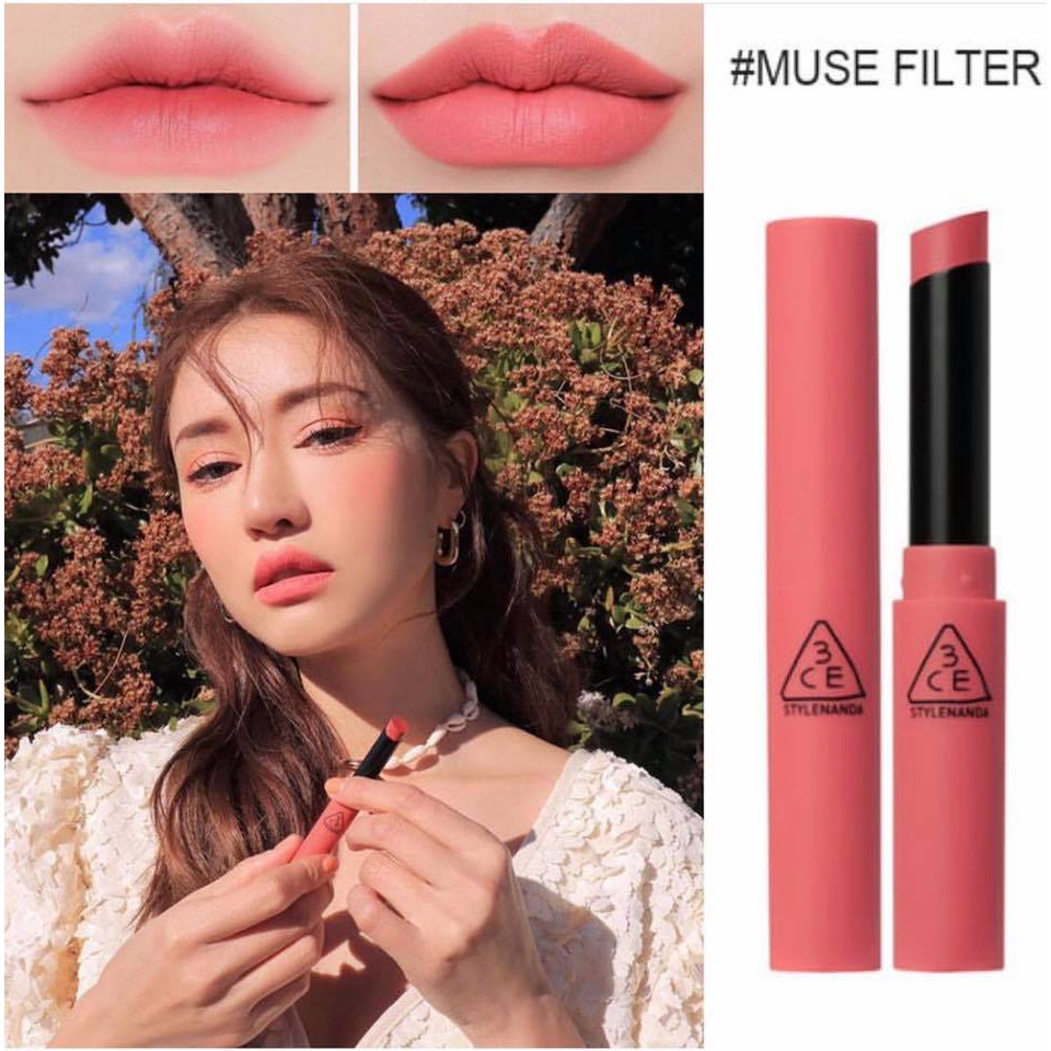 🍑3CE SLIM VELVET LIP COLOR 2019