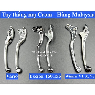 Tay thắng mạ Crom Malaysia Vario, Exciter , Winner - 1 cặp Dochoixemay