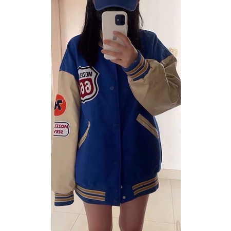 Áo khoác Bomber bóng chày nam nữ