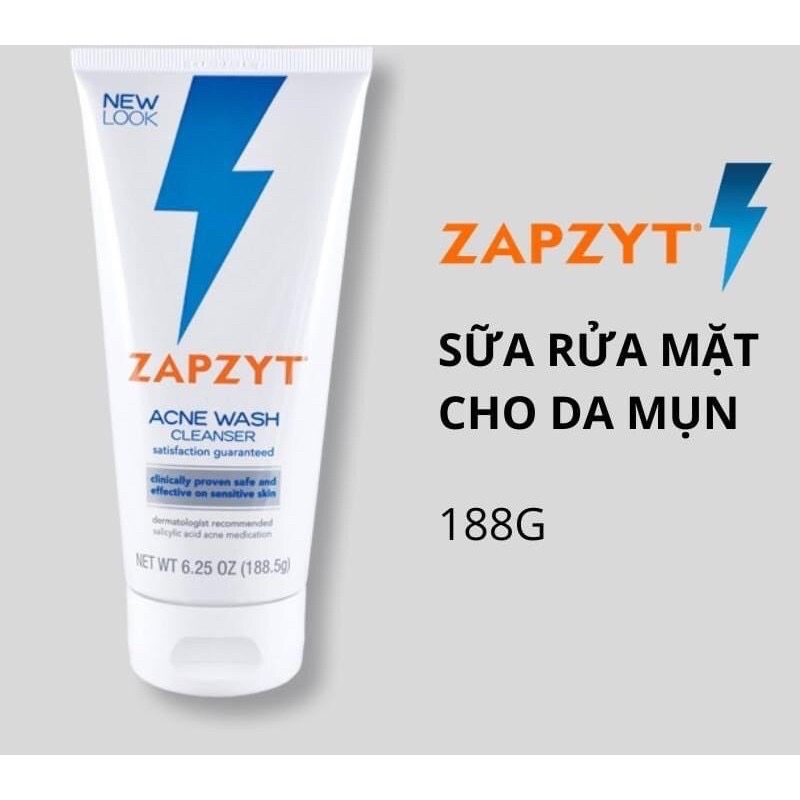 Sữa rửa mặt Zapzyt Acne Wash dành cho da dầu mụn