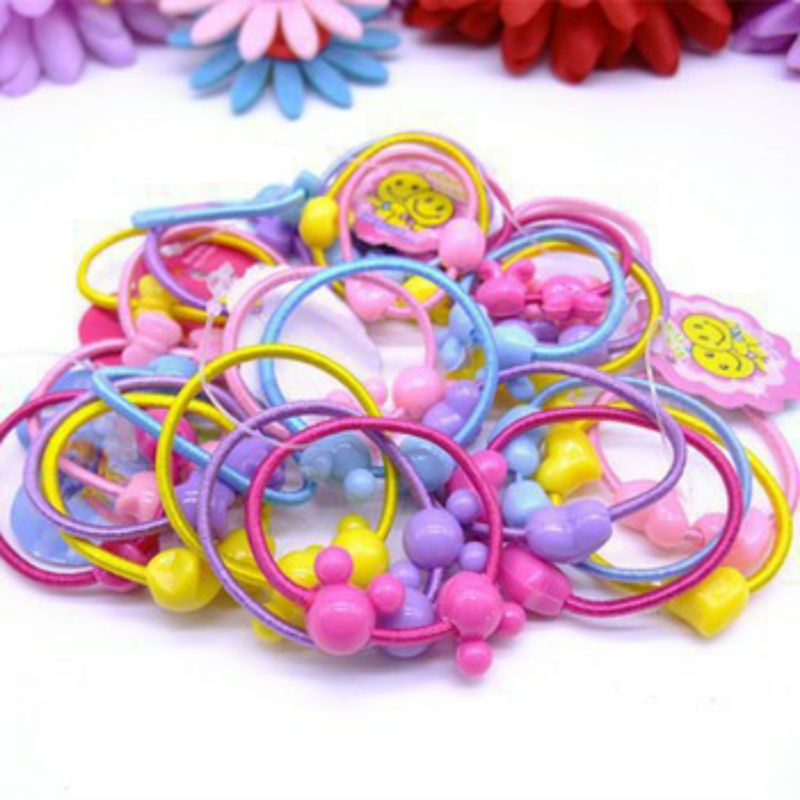 5 Cột tóc nhiều màu dễ thương cho bé