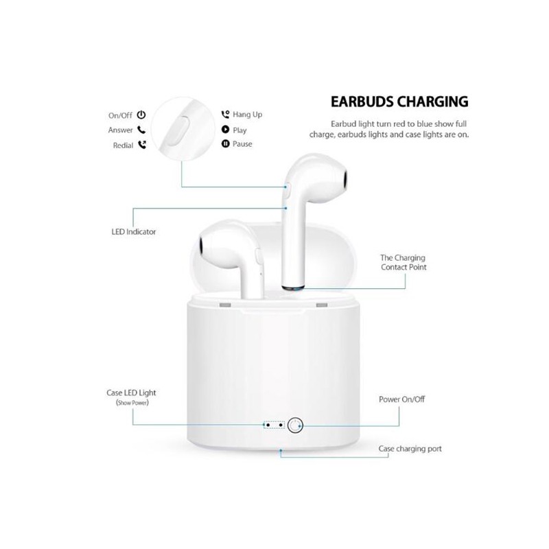 Tai nghe Bluetooth 5.0 I7S chất lượng cao | BigBuy360 - bigbuy360.vn