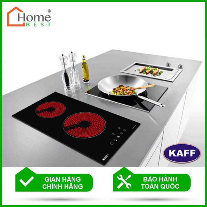 [GIAO LẮP MIỄN PHÍ] Bếp Hồng Ngoại Đôi Domino KAFF KF-330DC [SALE SẬP SÀN] Mặt Kính Cường Lực Tiết Kiệm Điện