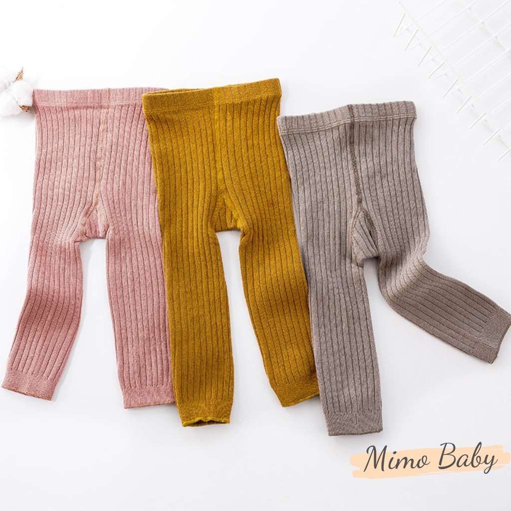 Quần legging, quần tất len không bàn co giãn  cho bé 0-3y mimo baby T15