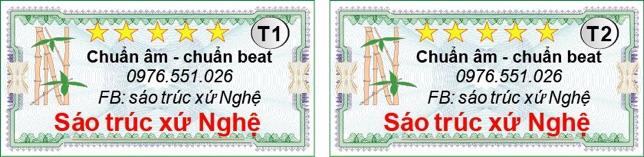Sáo trúc (tone tuỳ chọn)