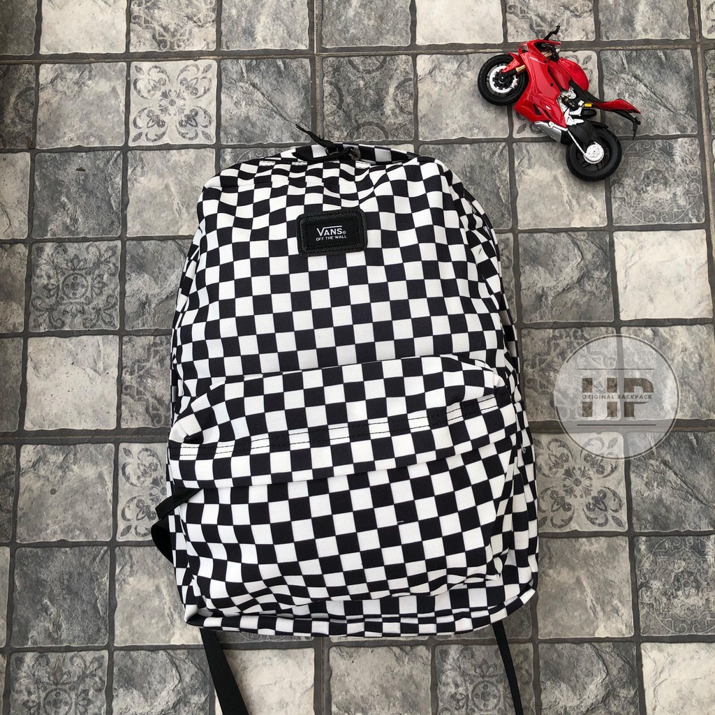 [ẢNH THẬT] Balo Vans Old Skool Checkerboard Backpack Full