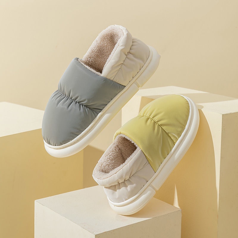 Dép bông đi trong nhà RENBEN che phủ toàn diện chống thấm nước tùy chọn màu sắc dành cho nữ