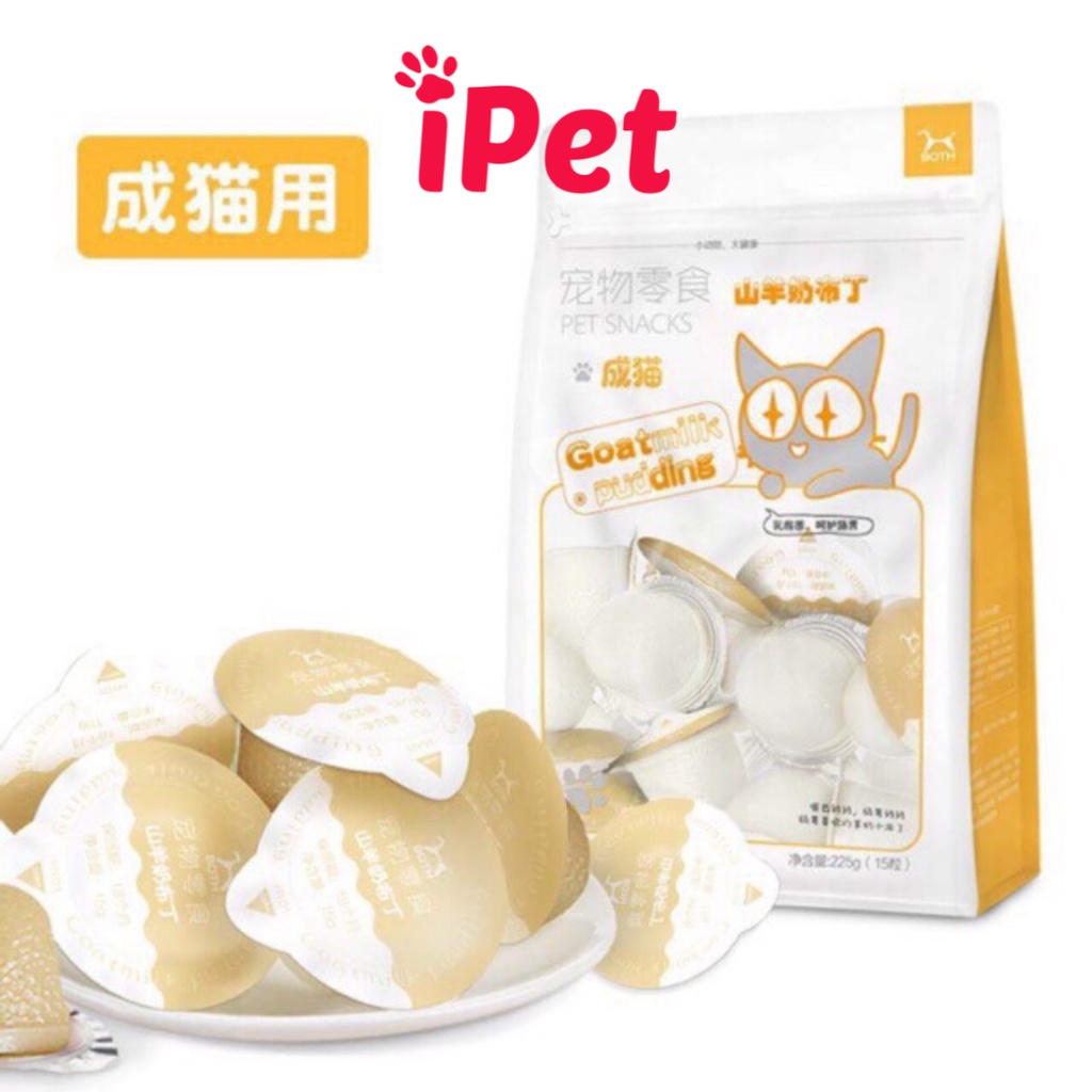 Viên Pudding Thạch Sữa Dê BOTH Thức Ăn Bổ Sung Canxi Cho Mèo Con Mèo Lớn - iPet Shop