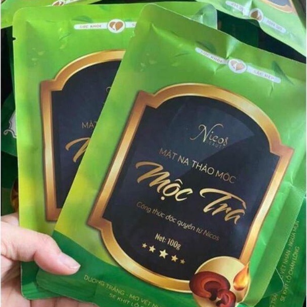 Mặt Nạ Mộc Trà Nicos - Mộc Đông Y Gia Truyền Chính hãng