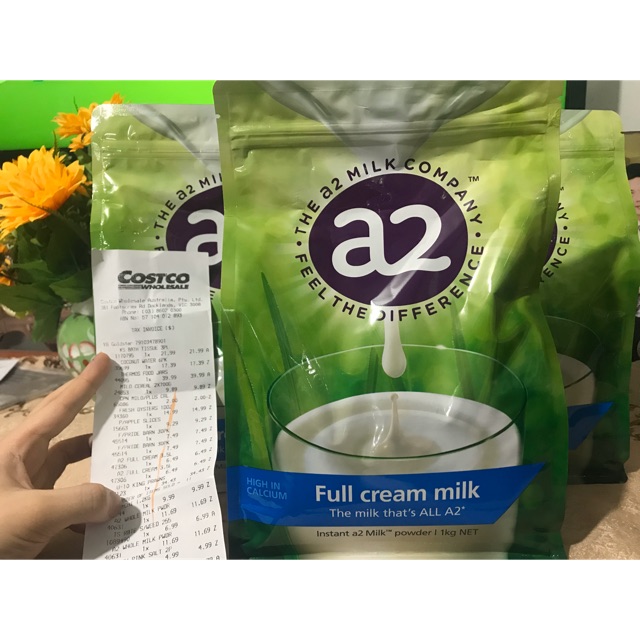 Sữa tươi nguyên kem A2 full cream milk túi 1 kg
