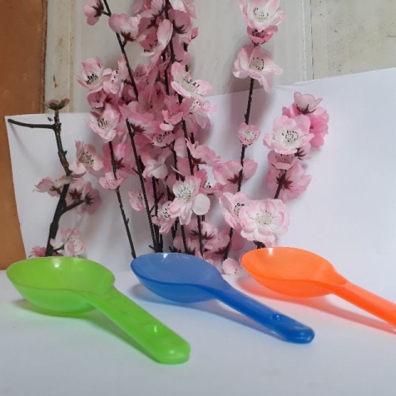 Thìa xới, muôi nhựa, vá nhựa xới cơm nhiều màu sắc