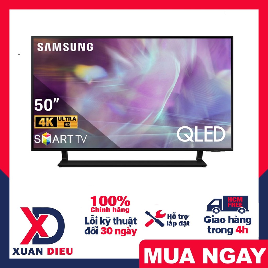 Smart Tivi QLED Samsung 4K 50 Inch QA50Q60AA Mới 2021 giao hàng miễn phí HCM