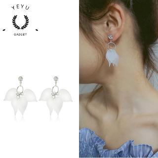Bông tai đính cánh hoa đơn giản nhẹ nhàng cho nữ
