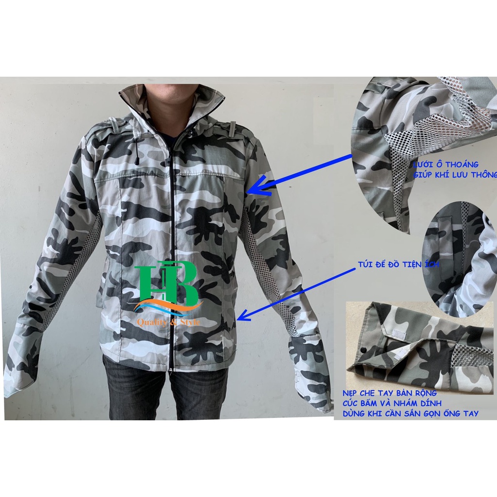 Mua Áo chống nắng nam rằn ri thông hơi có mũ tháo rời giá rẻ nhất ...