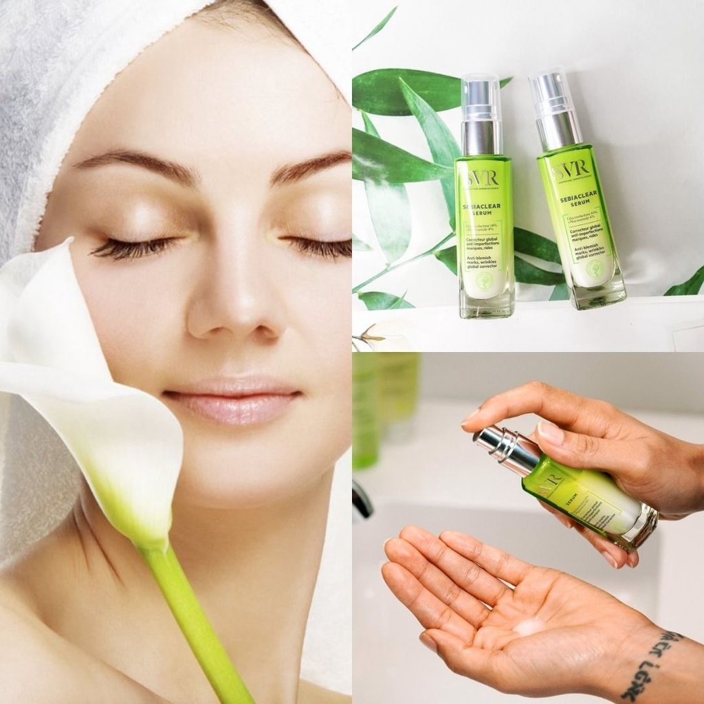 Serum SVR Thành Phần Gluconolactone 14% Nia 4% Hoạt Chất Sáng Da Làm Mờ Vết Thâm Hạn Chế Mụn