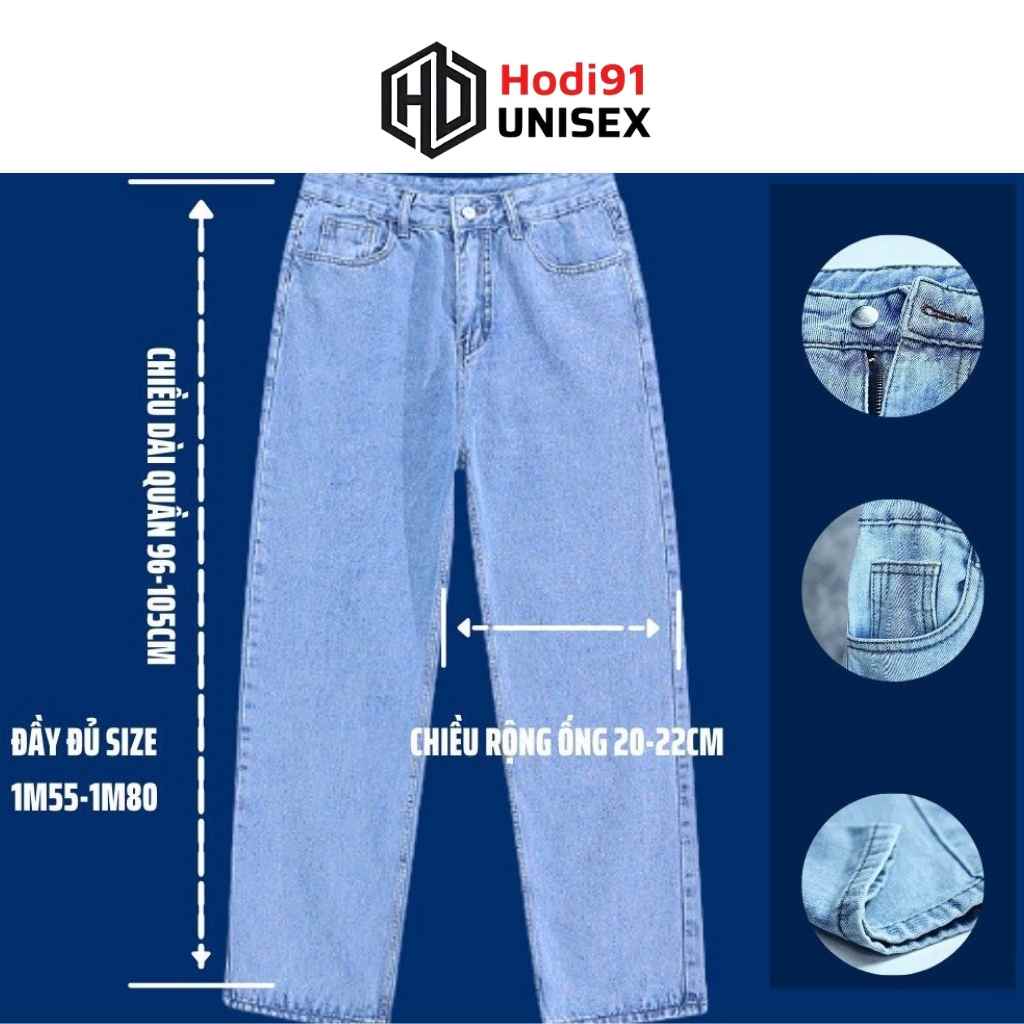 Quần Baggy Nam Ống Rộng Jeans Ống Thụng | BigBuy360 - bigbuy360.vn