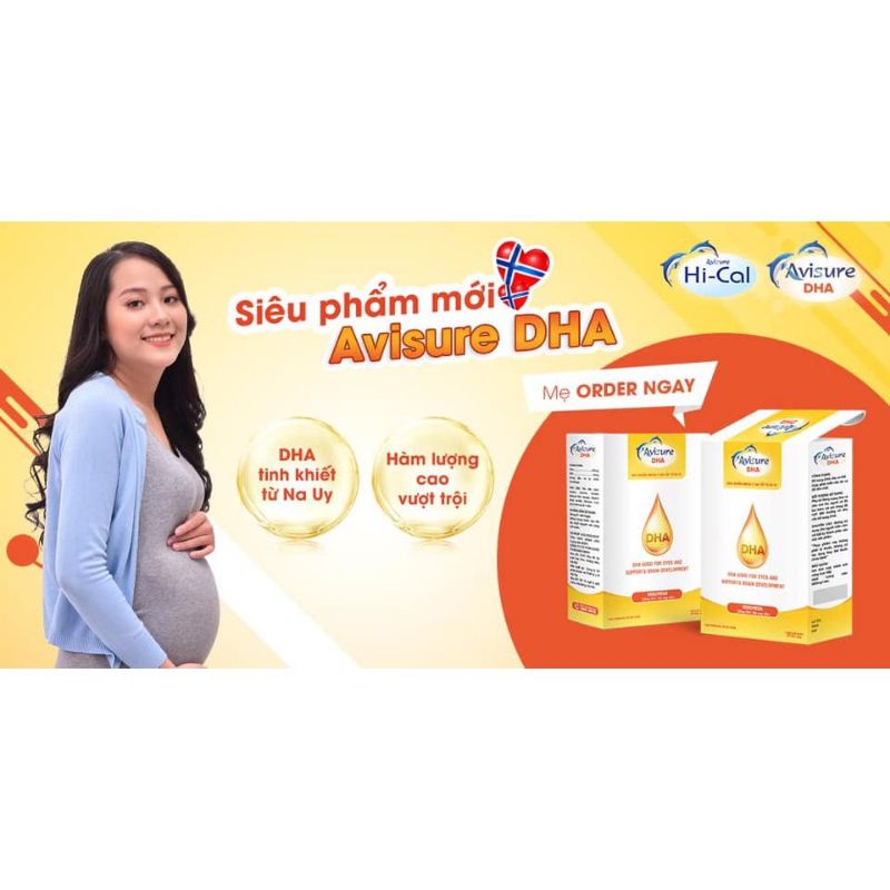 DHA tinh khiết từ Na Uy AVISURE DHA - giúp bổ sung DHA giúp phát triển não bộ, tốt cho mắt