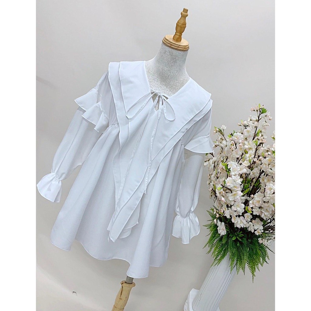 Đầm Baby Doll Tay Dài From Rộng